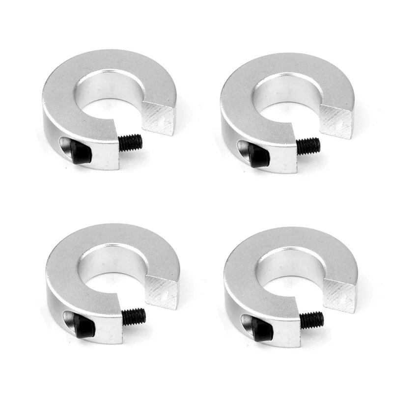 B03B-4Pcs Linear Rail Stop Collars Aluminum Alloy Shaft Limit Fixing Rings With Screw,Linear Rail Shaft Stop Collars