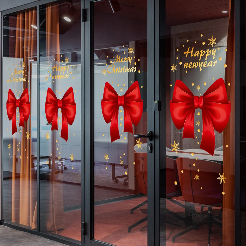 PVC Weihnachten Fenster Glas Aufkleber Schneemann Aufkleber Langlebige Glas Klampft Für Home Office Urlaub Dekor Weihnachten Party Liefert