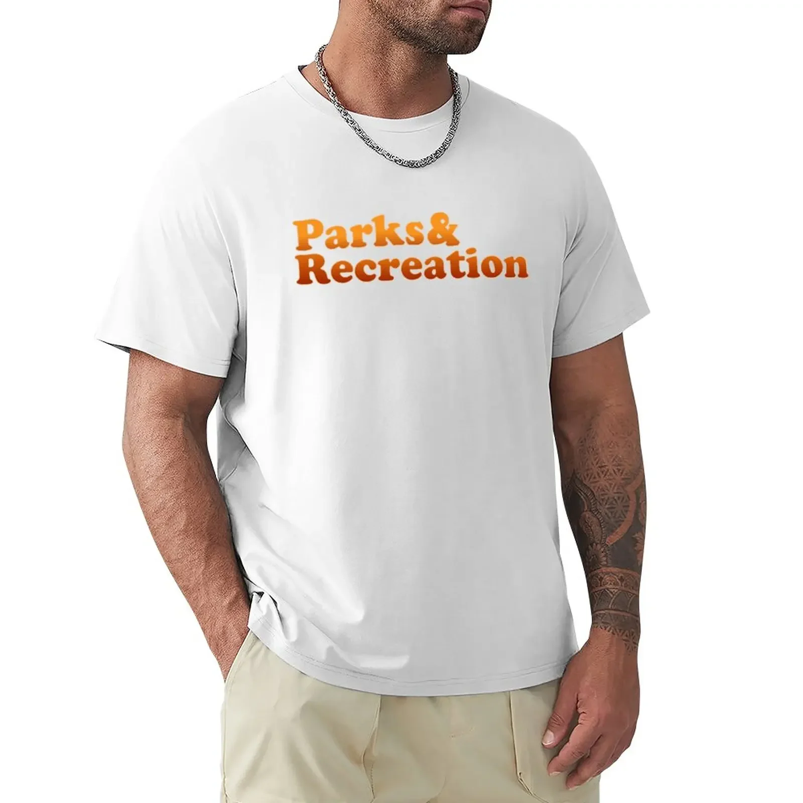 Parks and Rec Retro Logo T-Shirt graphic black t shirt custom mens pack