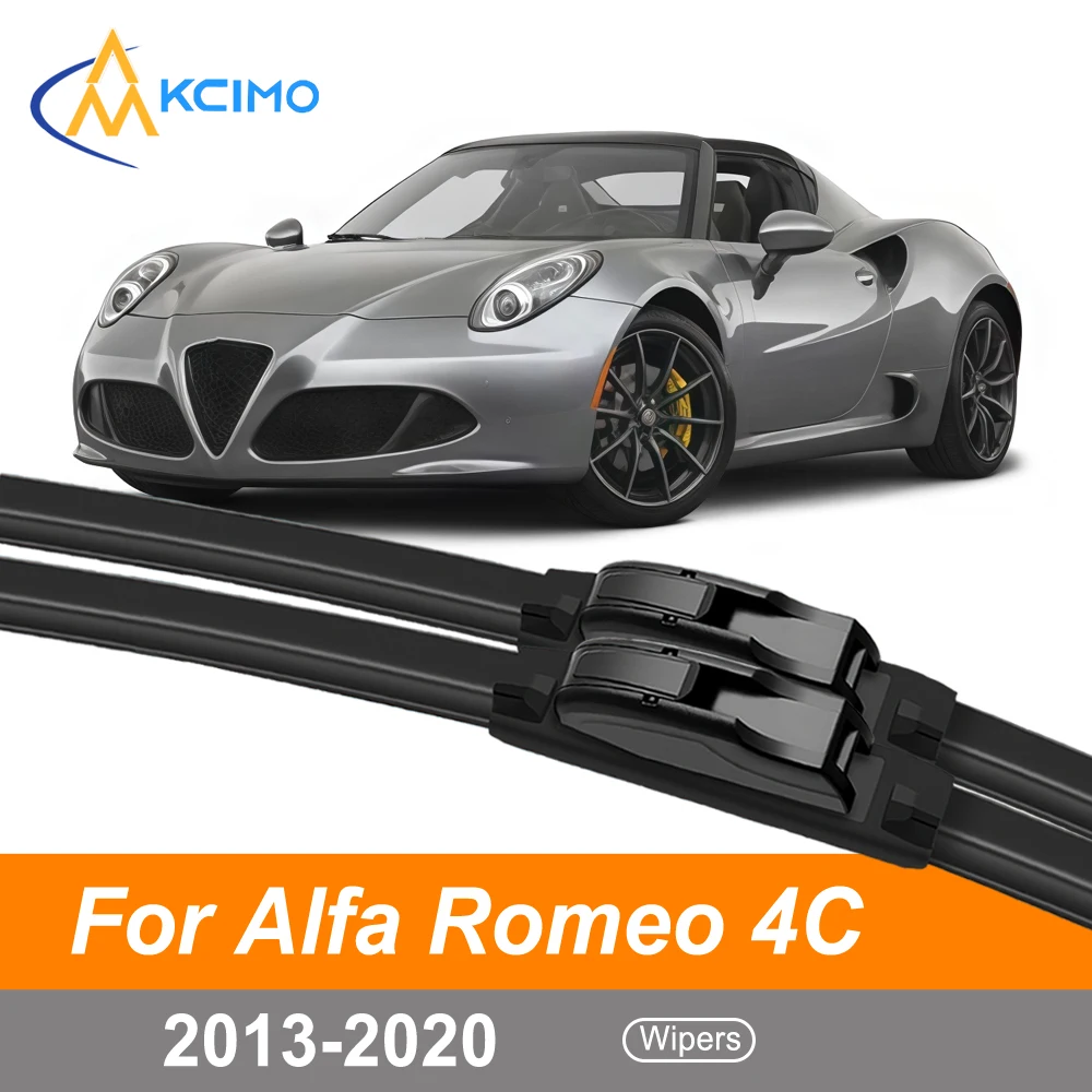 

2PCS Windscreen Wiper Blades For Alfa Romeo 4C 2013-2020 Front Windshield Wiper Set Easy Clip-on Installation