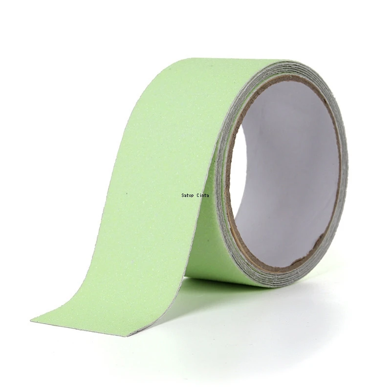 5CM*5M Anti-Slip Tapes Luminous Green Glow In The Dark Tape Non-Slip Grip Strips High Friction Adhesive Stickers For Stair Steps