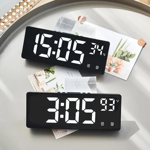 Elektronische Uhr mit mehreren Funktionen, Multi-Set-Alarm, Spiegeluhr, Heimdekoration, einfacher Bildschirm 12 Hauptverkaufssohle für Taco - №1