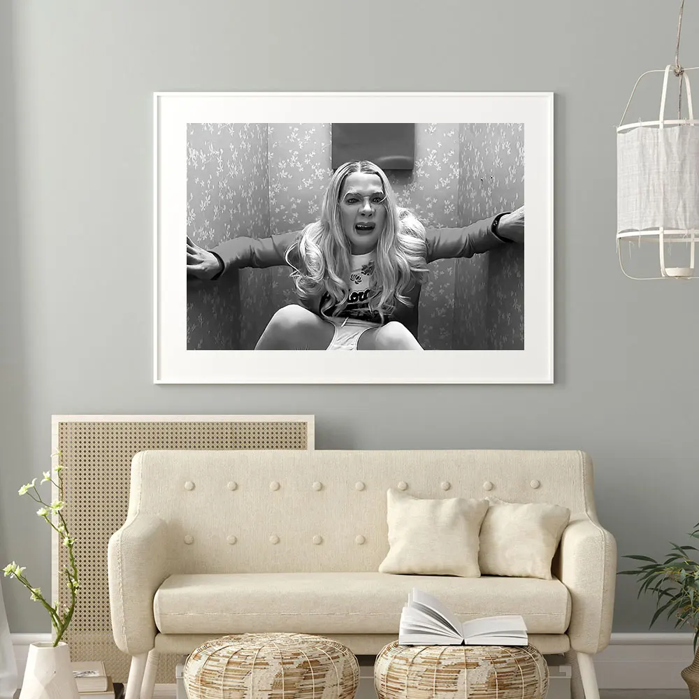 الأبيض الفراخ الفيلم المشارك مضحك المرحاض الحمام قماش طباعة اللوحة جدار الفن غرفة نوم دراسة استوديو غرفة المعيشة ديكور المنزل #2