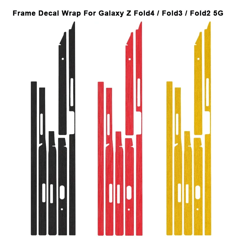 جلود الرسم الملونة الجانبين ملصق الإطار فيلم لسامسونج Z أضعاف 6 5 4 3 5 جرام ماتي حافة الجلد ل غالاكسي Z أضعاف 2 5 جرام التفاف