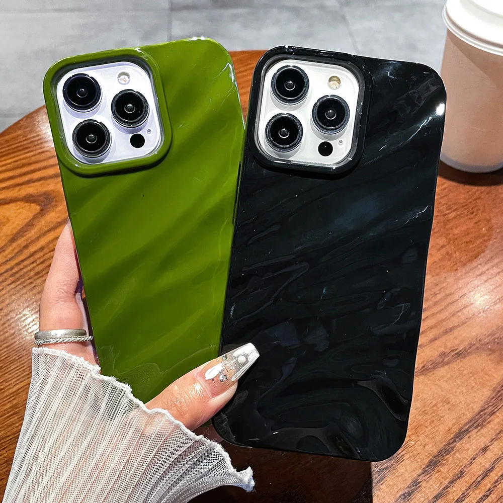 حافظة لهاتف آيفون 17 Air 16 15 14 13 12 Pro Max 11 XS XR X 6 7 8 Plus غطاء مقاوم للصدمات بلون سادة