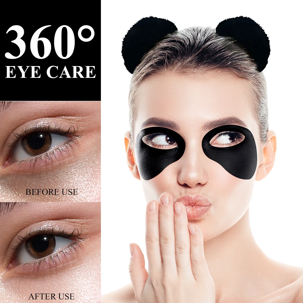 

5/10 Pairs Black Pearl Overnight Sleeping Eye Mask for Puffy Eyes Dark Circles Reduce Wrinkles Anti Age Improve Skin Elasticity