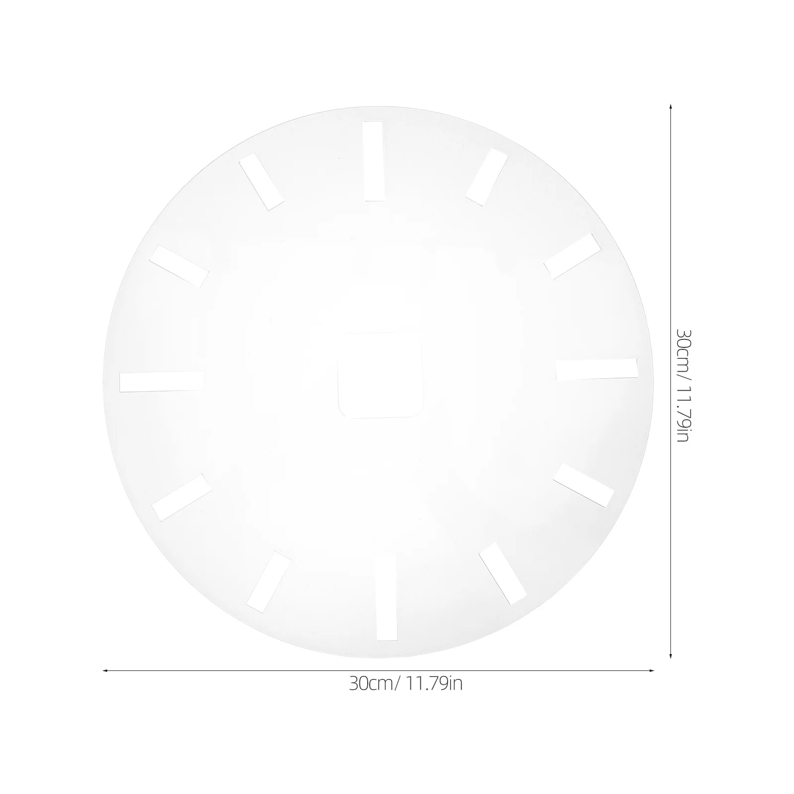 Acrylic Clock Template Router Inlay Stencil For Diy Woodworking Projects Crafting Wall Clock Face Inserts And Home Decorations
