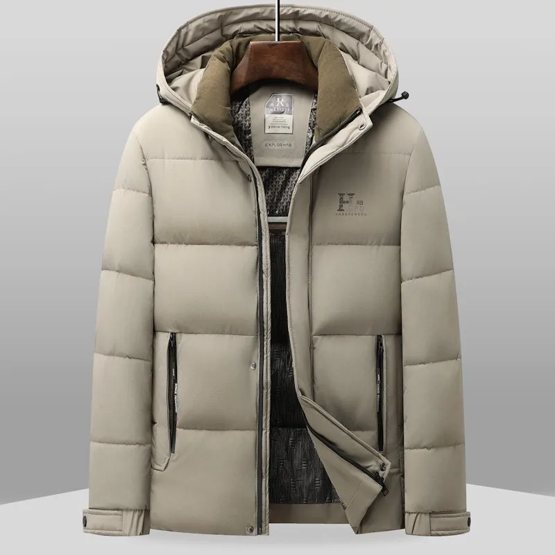 

Мужская зимняя Thiened aphene Bread Cotton Jaet, повседневная красная хлопковая пуховая подставка, подходит для Faion Urban Sle, съемный капюшон