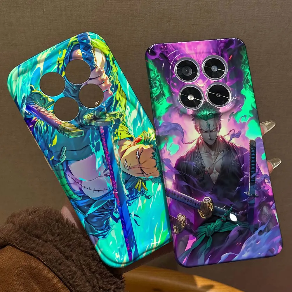 

Fashion One Piece Zoro Cover For Redmi Note 15 14 13 12 12S 12T 11 11T 11S 10 10S SE Pro Plus 4G 5G Feilin Wave Oil Shell