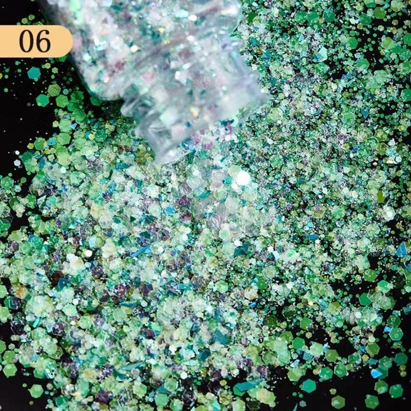

Diverses Color Sequins Flakes Craft Glitters Filling Materials Easy to Use