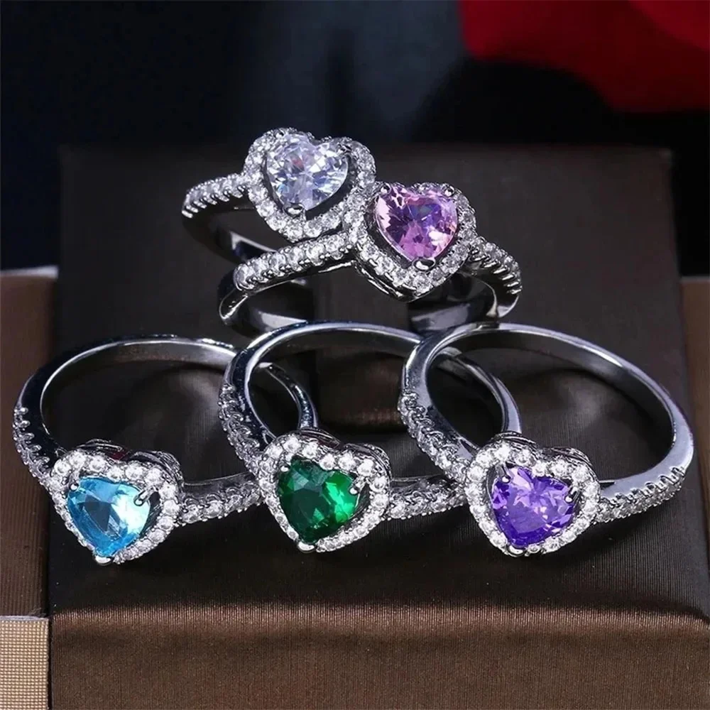 Fashion jewelry 925 Silver High quality original iPandorait 198421c01 Zircon Ring Jewelry set for women gift