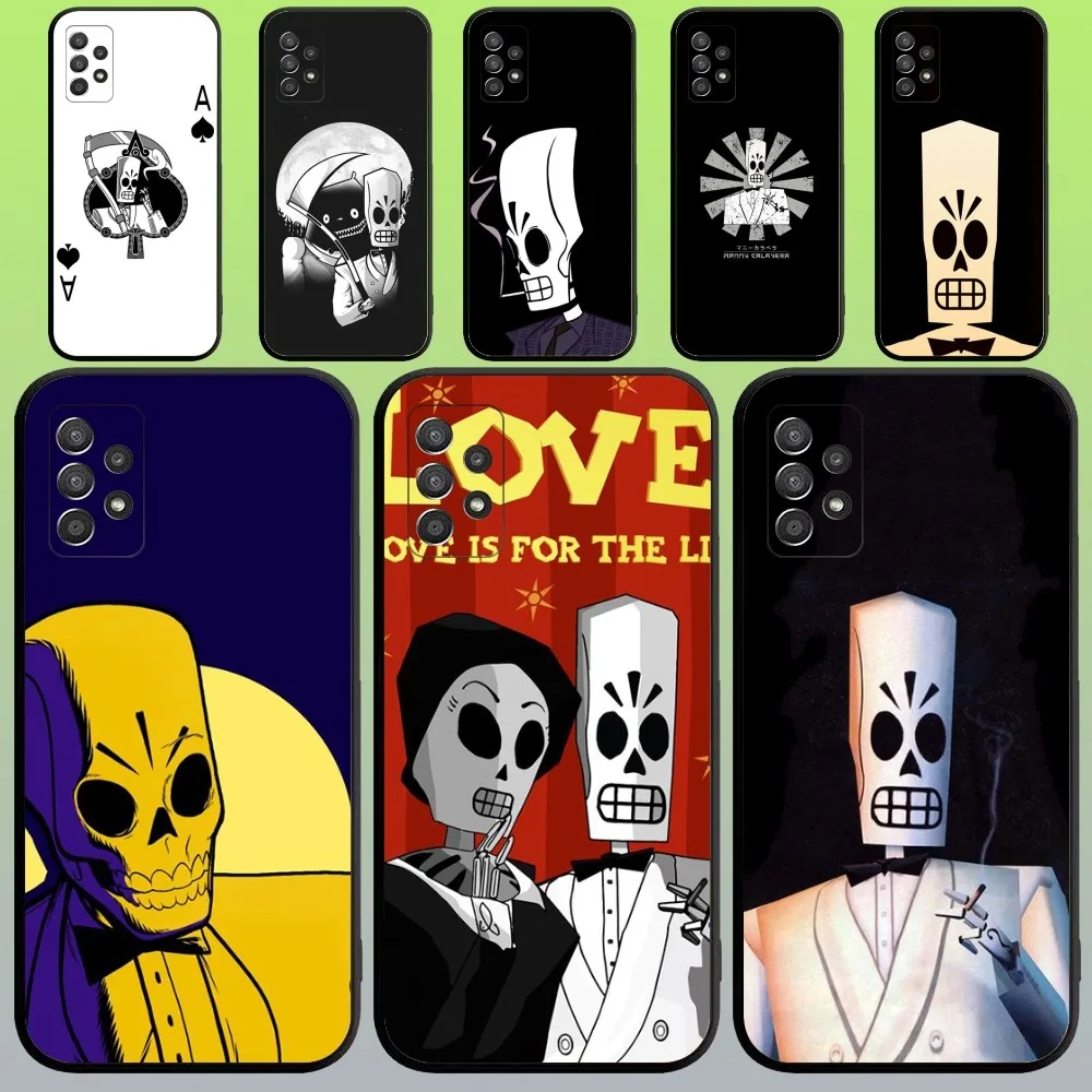 

G-Grim F-Fandango Game Phone Case For Samsung Galaxy A20,A21s,A22,A31,A32,A52,A53,A72,73,A80,A91 Soft Black Cover