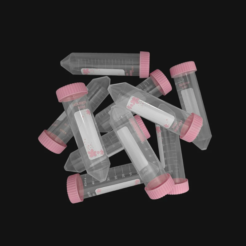 50 مللي 25 قطعة أنبوب مع غطاء برغي مواد بلاستيكية عالية الجودة مختبر رف أنابيب الصقر أنبوب اختبار قوارير مختبر