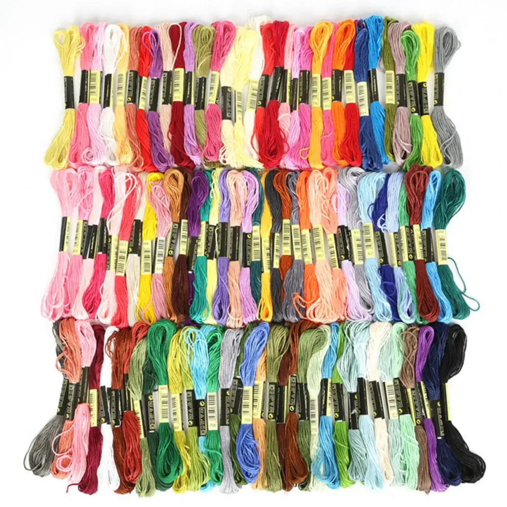 8Pcs 7.5m Anchor Similar DMC Cross Stitch Cotton Embroidery Thread Floss Sewing Skeins Craft for Cross Stitch DIY Sewing Tool