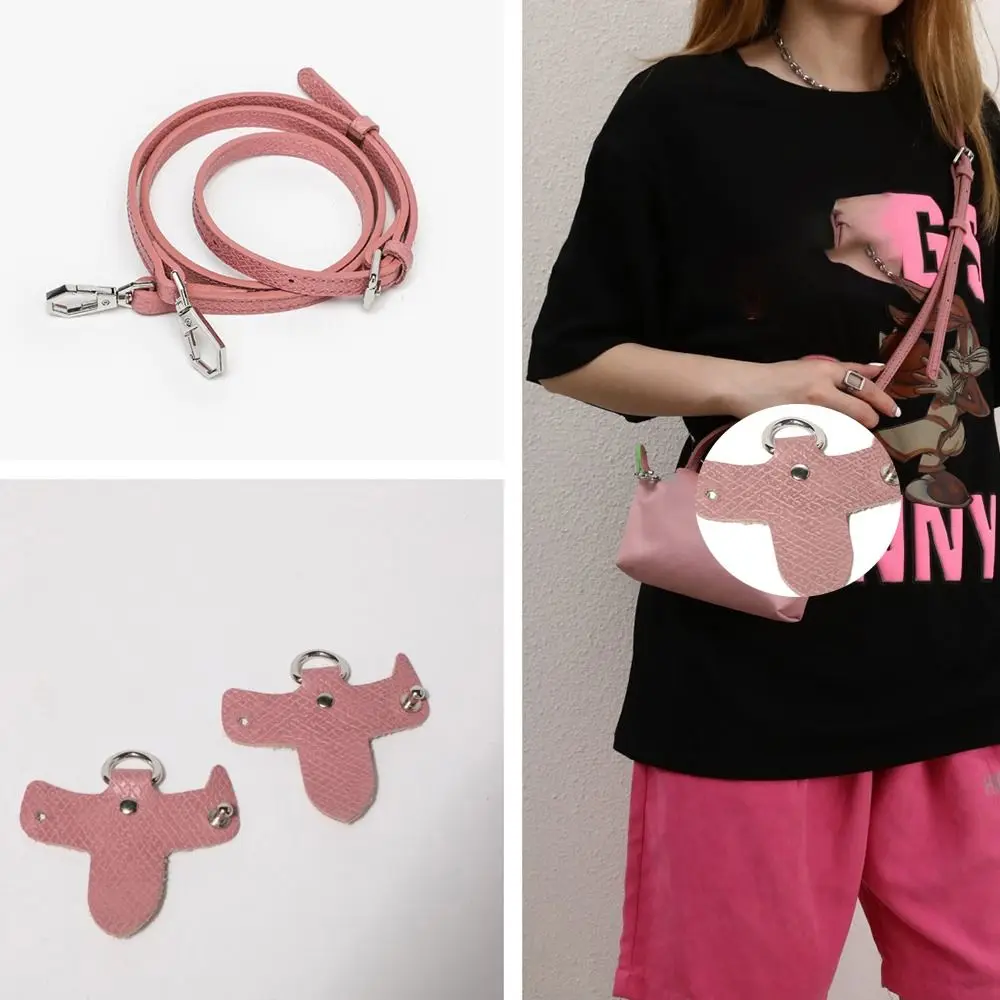 Fashion Punch-free Genuine Leather Strap Replacement Shoulder Strap Conversion Hang Buckle Handbag Crossbody Belts for Longchamp