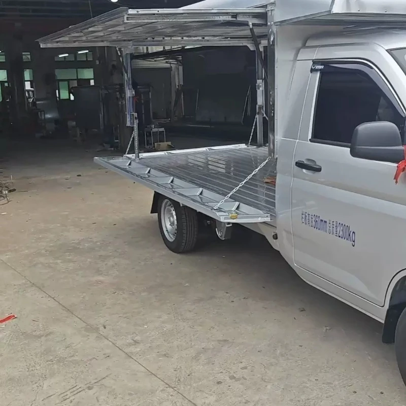 Car hydraulic push-pull door stall activity fruit shed