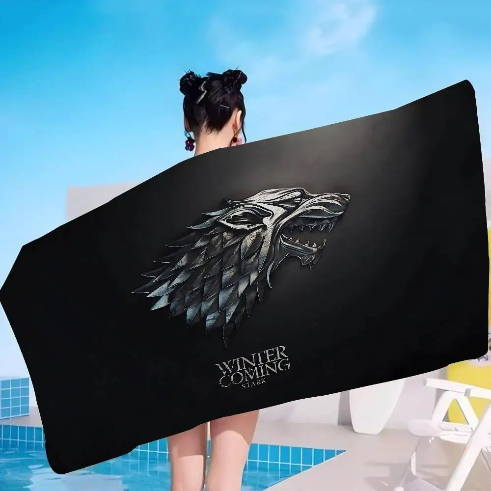 Popular TV Series G-Game Of T-Thrones Beach Towel Colorful Bath Towels For Girl Microfiber Custom Sand Free Beach Spa Gym Pool