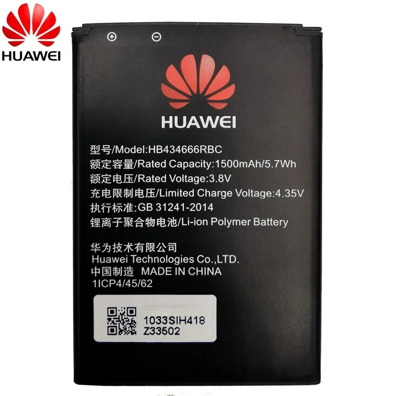 Huaweiルーター用Huawei電話バッテリー,100% オリジナル,hb434666rbc,1500mah,e5573,e5573s,E5573s-32, E5573s-320, E5573s-606, E5573s-806