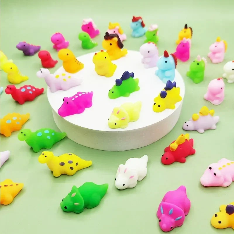 1-10 Stuks Populaire Cartoon Dinosaurus Knijpen Speelgoed Antistress Bal Knijpen Speelgoed Decompressie Kinderspeelgoed Feest Gunsten