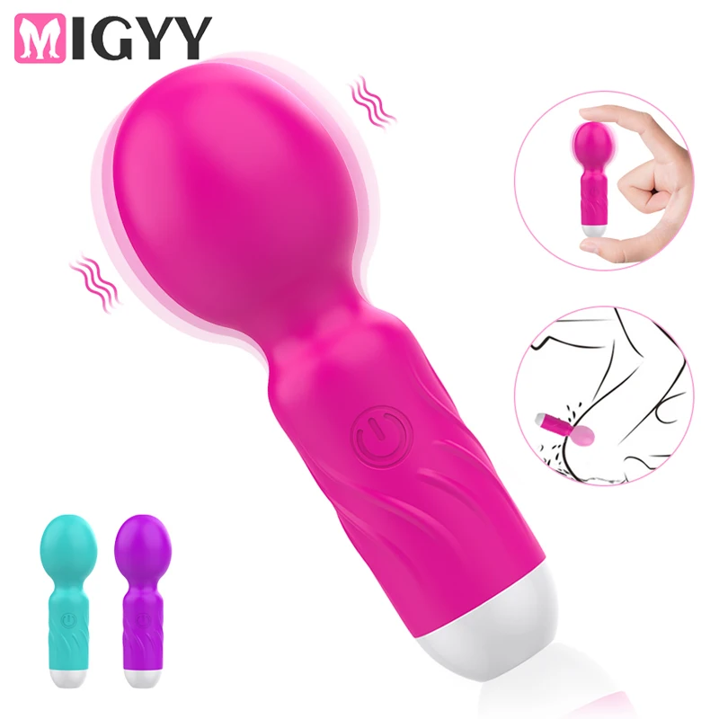 10 Speeds Mini AV Vibrator for Women Nipple G Spot Clitoris Stimulator Magic-Wand Dildo Female Masturbation Adult Sex Toys