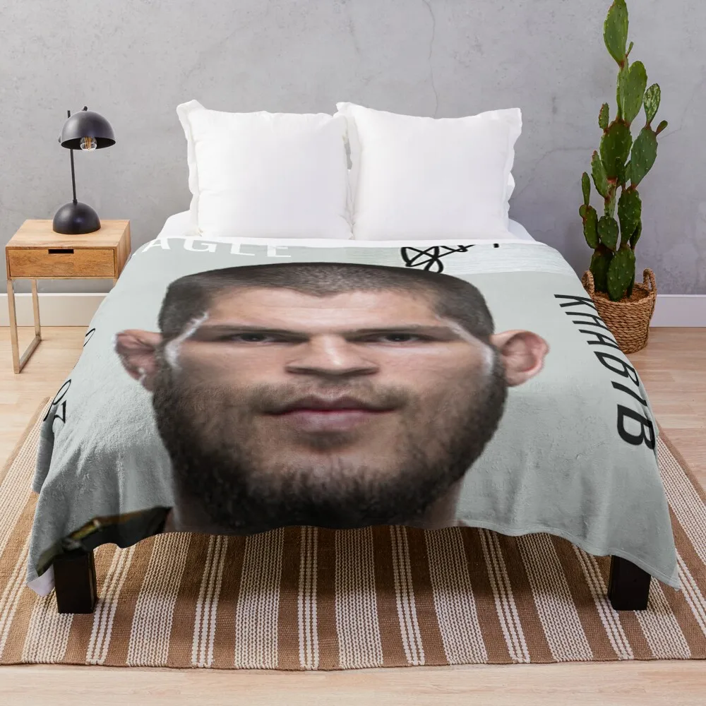 

Khabib Nurmagomedov The Eagle MMA Champion Throw Blanket Summer Blanket Single Blanket