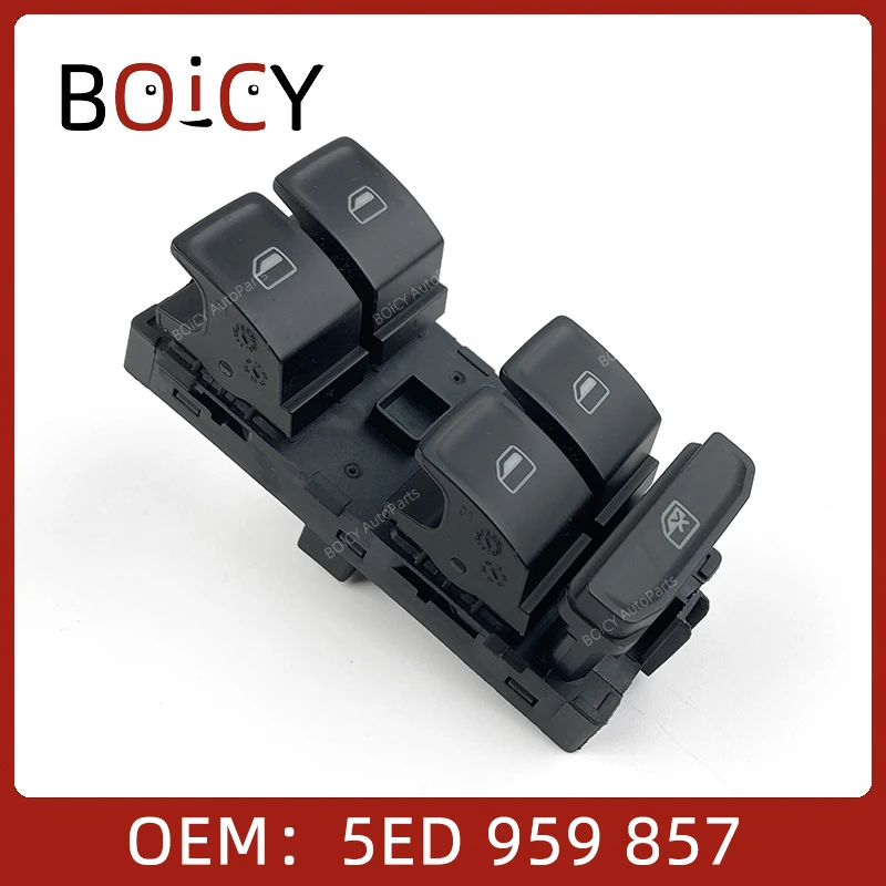 BOICY Power Window Switch 5ED959857 Compatible with Octavia Fit for Fabia Switch Button 5E0959857