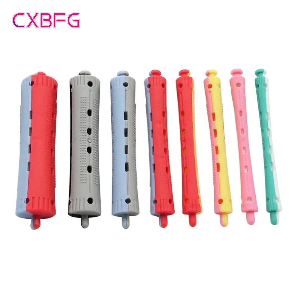 12pcs 무열 헤어 컬러 열 없음 헤어 롤러 소프트 컬링로드 풀 코어 게으른 컬 플렉시로드 웨이브 포머 헤어 스타일링 도구