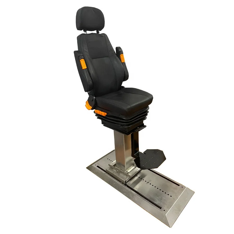 

Manufacturer Supply Adjustable Marine Pilot Chair with Stainless Steel Rail Track, Boat pilot Seat with Length Slide Rail