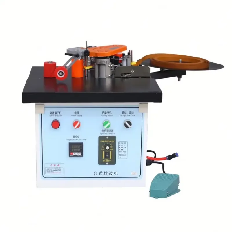Small Benchtop Edgebander for Domestic Woodworking for Small Shaped Wood With Core Motor Assembly and Bearing
