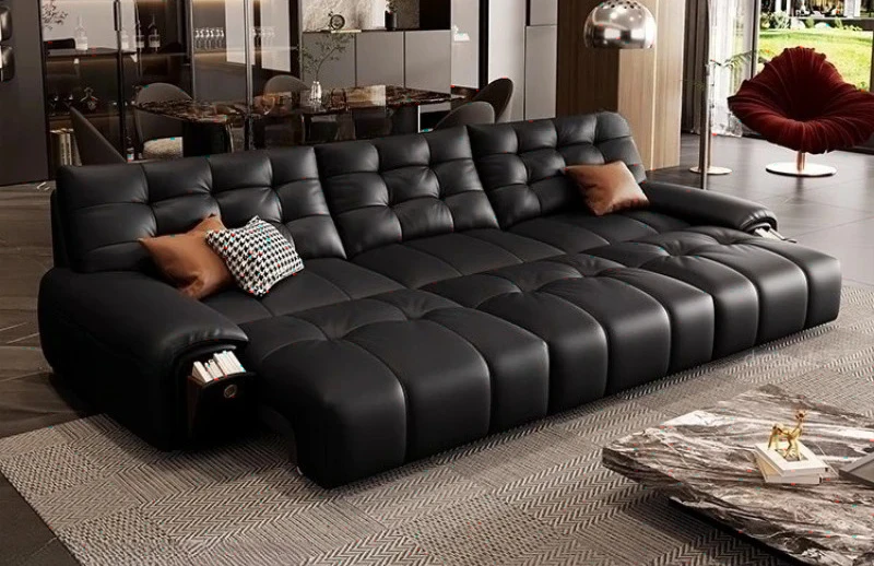 Factory Direct 2026 Minimalist Modern Living Room Sofas Futon Couch Armchair Multifunctional Sofas Balcony Patio Relaxing Wood D