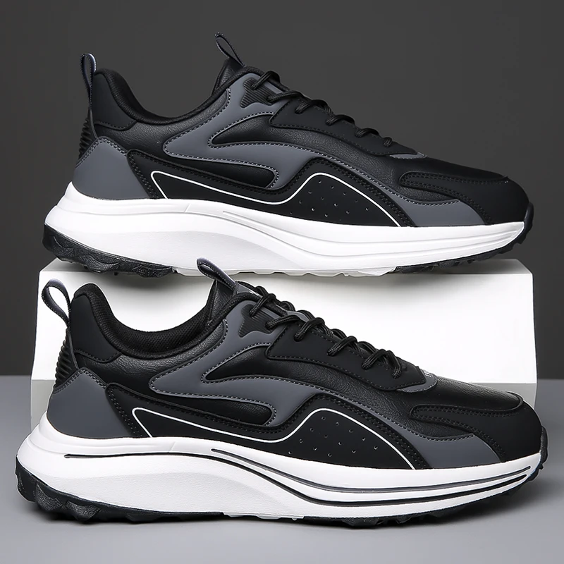 أحذية رياضية للرجال، أحذية جري خفيفة الوزن من ألواح الكربون، ممتصة للصدمات في الشتاء، مضادة للانزلاق، مقاومة للاهتراء، قابلة للتنفس #4