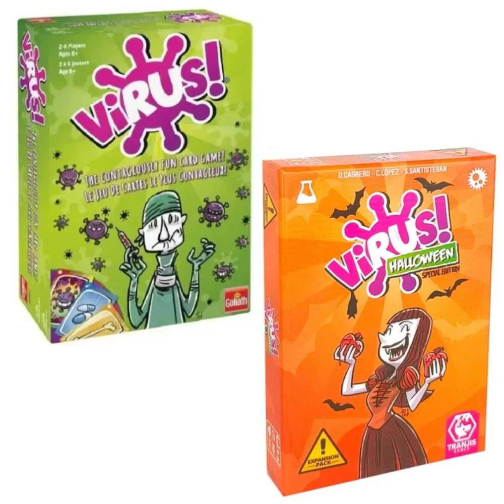 Virus 1 2 3 Board Game The Contagiously Fun Card Game Spanish English French VersionParty Game for Fun Family Game