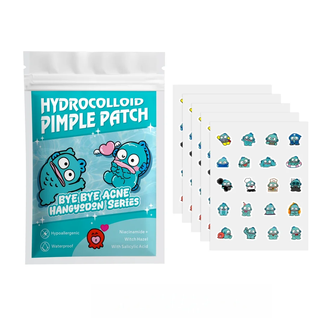 

20/100pcs Cute Cartoon Hydrocolloid Pimple Patches, Waterproof Spot Cover Stickers, Breathable Acne Patch for Face Skin Care