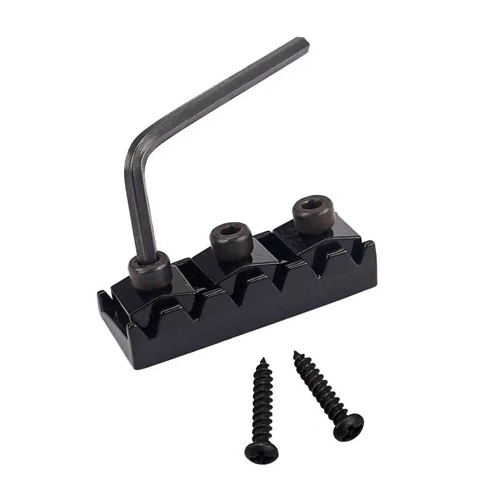 42Mm Zinc Alloy Guitar Locking Nut String Tool Electric Guitar Parts Accessories Black Wrench view 6