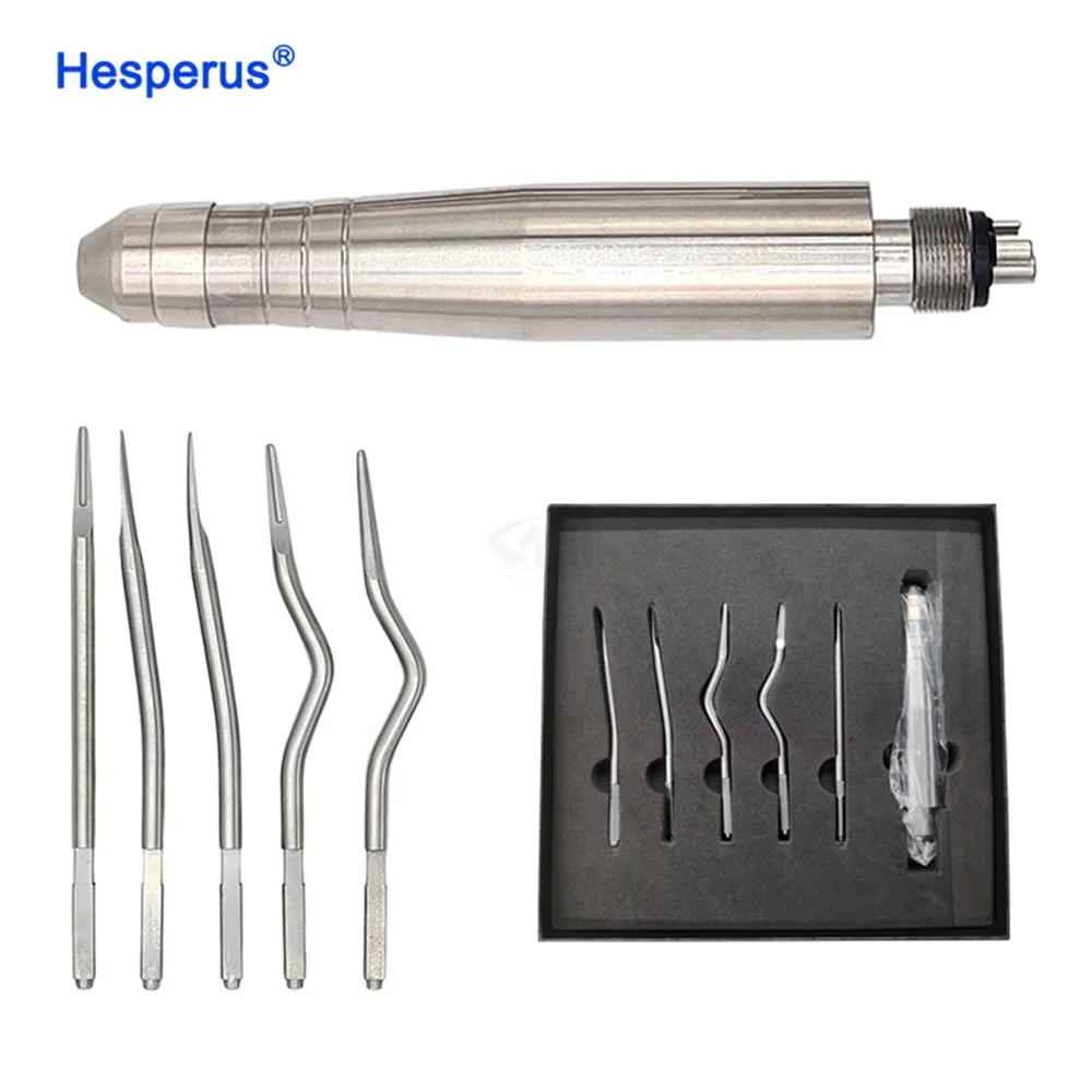 Extraction Tool Kit Surgery Instruments Turbine Pneumatic Elevator Set Tools Den tal 4 Holes Ce Den tal Handpiece Handpiece Led