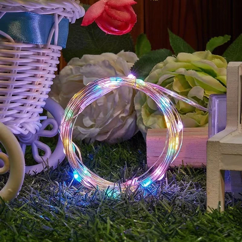 

Solar LED Light Waterproof LED Copper Wire String 100/200 LED Holiday Outdoor LED Strip Christmas Party Wedding Decoration