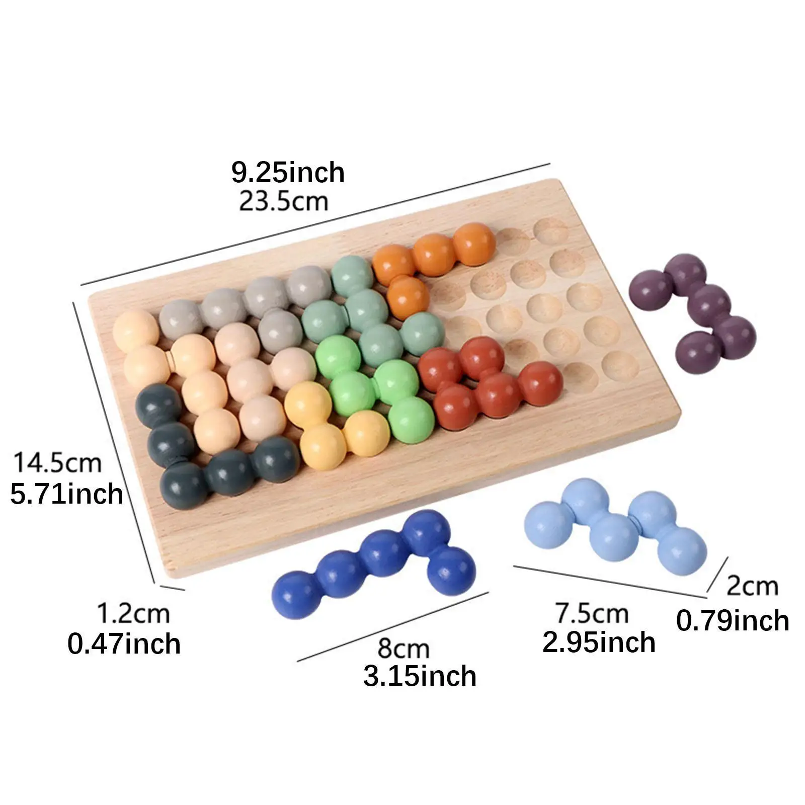 Beads Puzzle Brain Teaser,Board Game,Educational Toy,Interactive Travel Games Logical Game for Boys Girls Kids Children