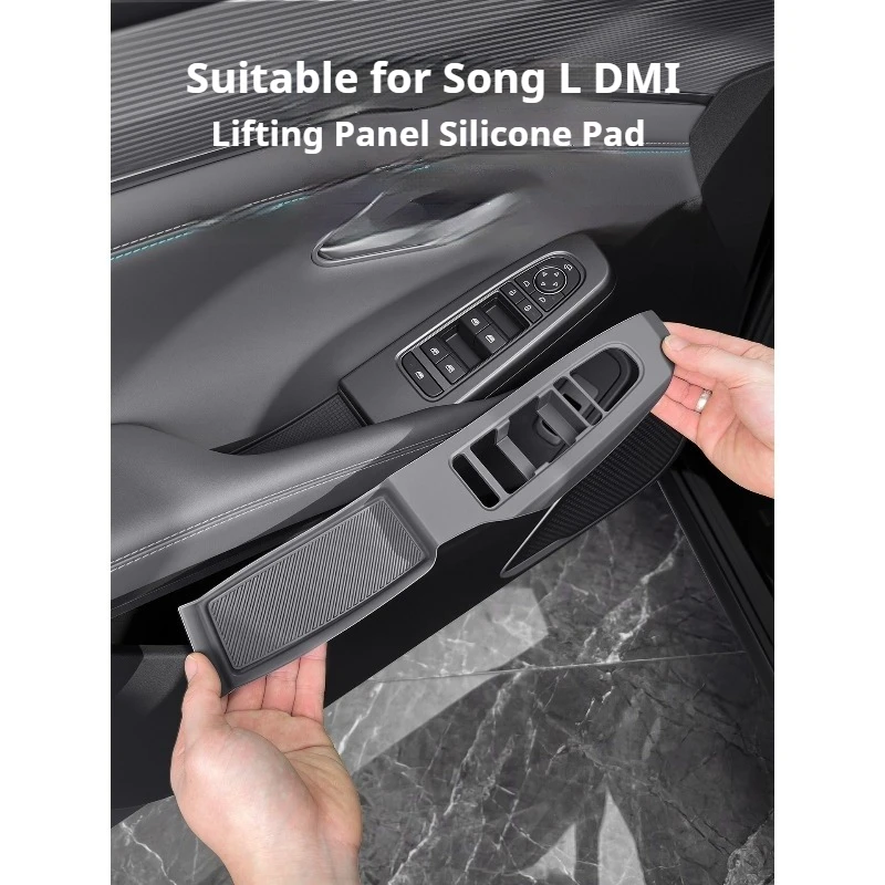 Fit For BYD Song L DMi Window Switch Panel Silicone Mat Interior Protector Anti Scratch Modification Accessories
