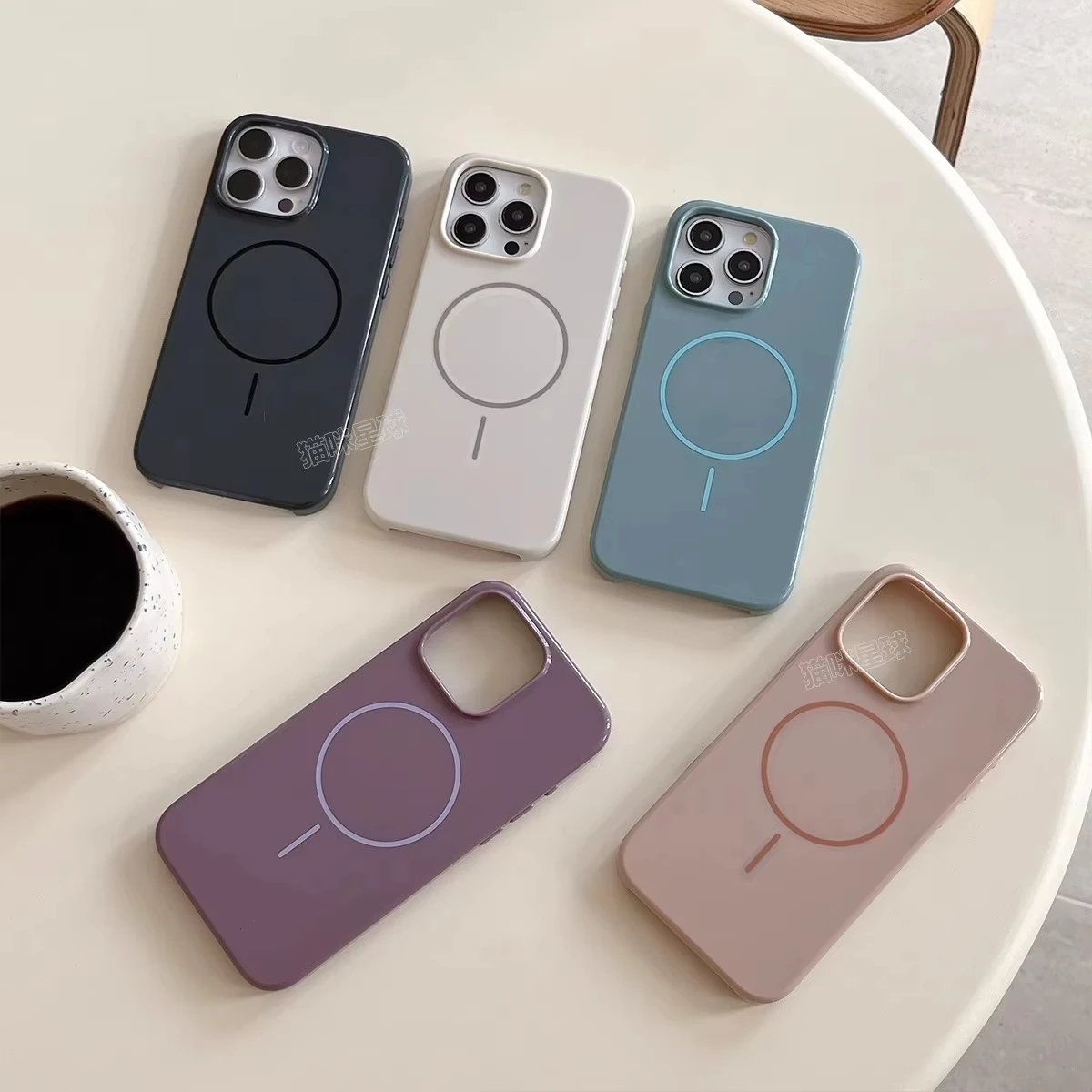Luxury Camera Control Button For Magsafe Magnetic Animation Case For iPhone 16 Pro Max 15 14 13 12 11 Promax TPU Shockproof Case