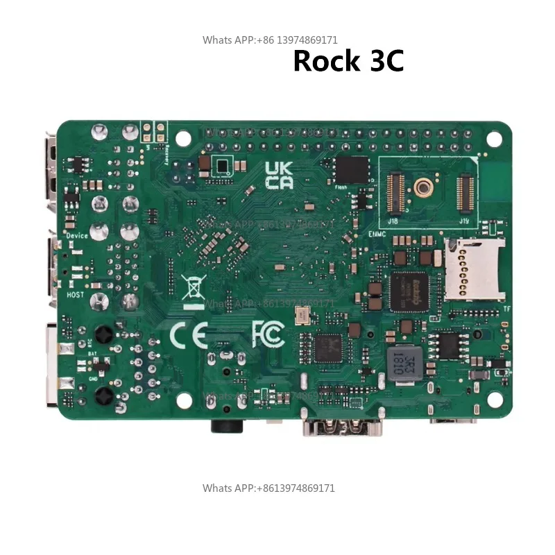 ROCK 3C RK3566 Radxa Development Board Quad-core CPU Single Board Computer Raspberry Pi Replacement for IoT Projects