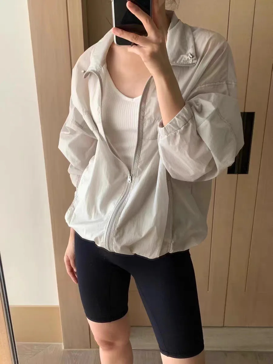 

Летняя женская модная куртка East Gate в стиле ретро, свободного кроя, на молнии, тонкая, с защитой от солнца, прямого силуэта