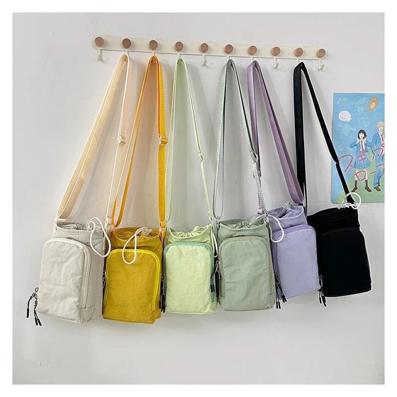 Umhängetasche Damen Single-Shoulder-Wasserflaschentasche 2025, vertikale Handytasche, Yoga-Tasche, tragbare Lauf- und Sporttasche für den Außenbereich