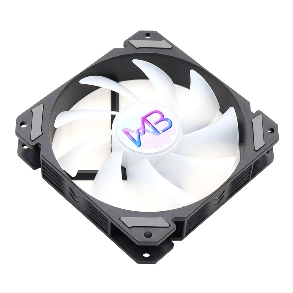 Wovibo RGB 120mm 팬 PWM 4 핀 사일런트 몰 렉스 4 핀 컴퓨터 케이스 CPU 냉각 냉각기 Ventilador 12V DC 조정 팬 속도