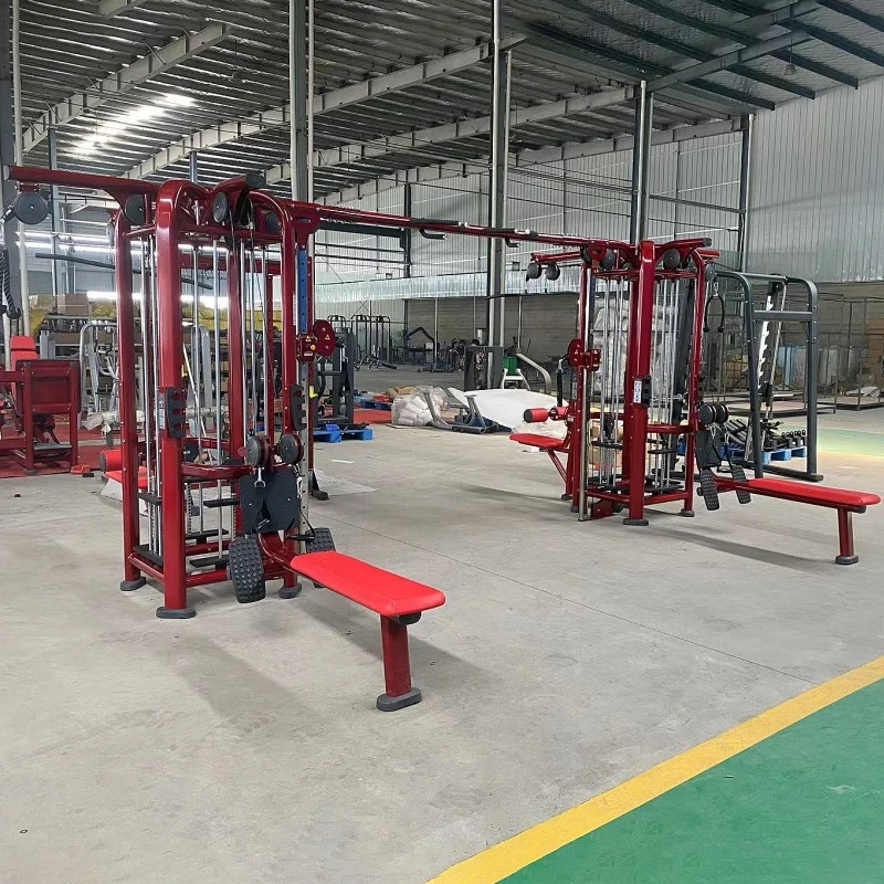 الراقية تصميم مخصص متعدد 9 الغابة الصدر الصحافة الساق ممارسة متعددة 9 محطات معدات الصالة الرياضية