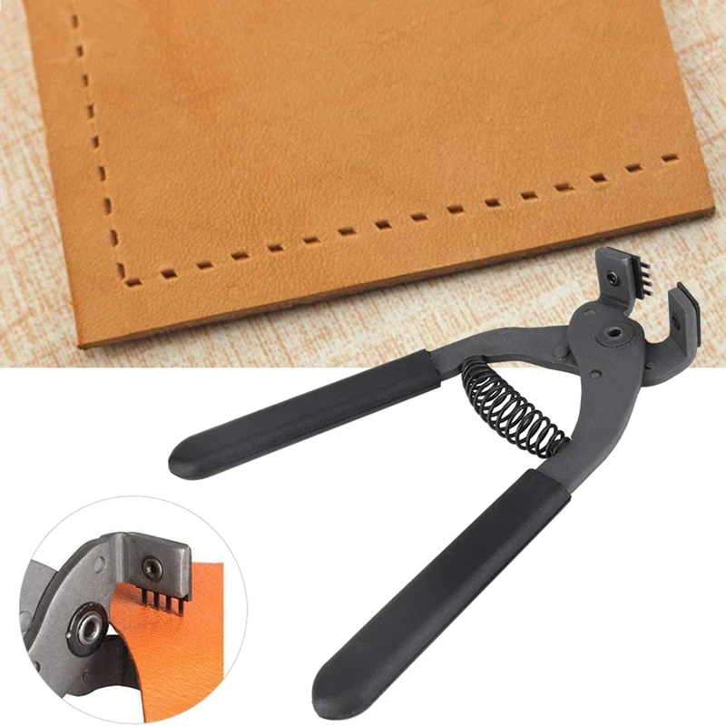 Leather Silent Pliers Carbon Steel Leather Craft Punch Stitching Tool Sewing Chisel For Belt Wallet Strap