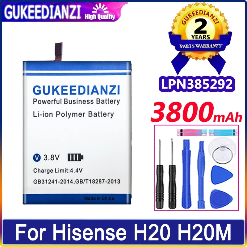 

Аккумулятор GUKEEDIANZI LPN385292 3800mAh для Hisense HLTE510 HLTE510T H20 H20M HLTE510M мобильный телефон Bateria