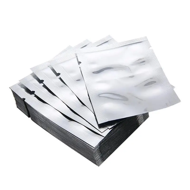 50pcs Silver Vacuum Sealer Aluminum Foil Mylar Bags Storage Pouches Home Kitchen Tools For Convenient Food Nuts