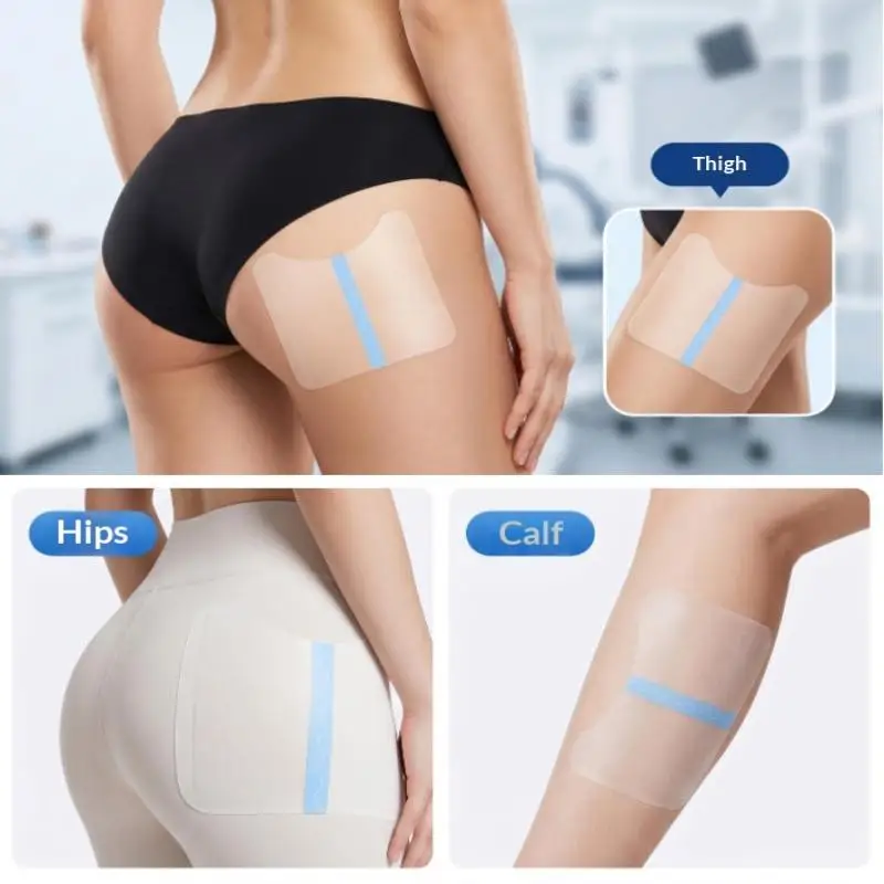 【H】 Unsichtbarer Lifting-Po-Patch-Aufkleber für Frauen, schnell straffendes Tape für die Oberschenkellinie, gegen schlaffe Haut, sofort straffendes Hautband – Detail 7
