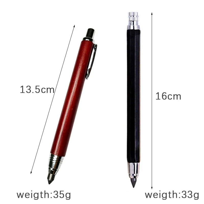 Metall Mechanischer Stift 5,6mm Kunst Malerei Zeichenwerkzeug Kunst Scchool Skizze Comics Design Automatischer Bleistift Student Kawaii Briefpapier