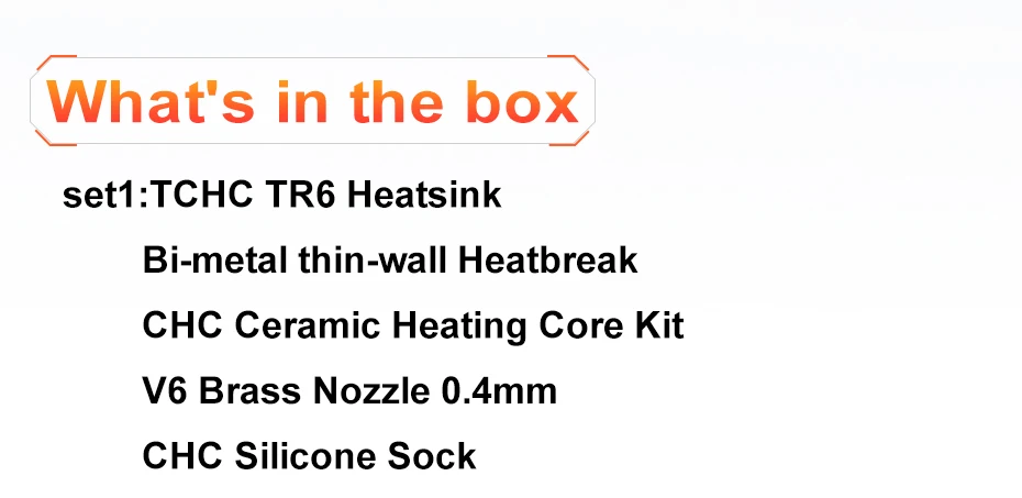 Trianglelab TCHC TR6 Hotend Keramik-Heizkern TUN Düse Schnelle Erwärmung Hoher Durchfluss für Ender3 Pro CR-10 CR-10S 3D-Drucker – Detail 19
